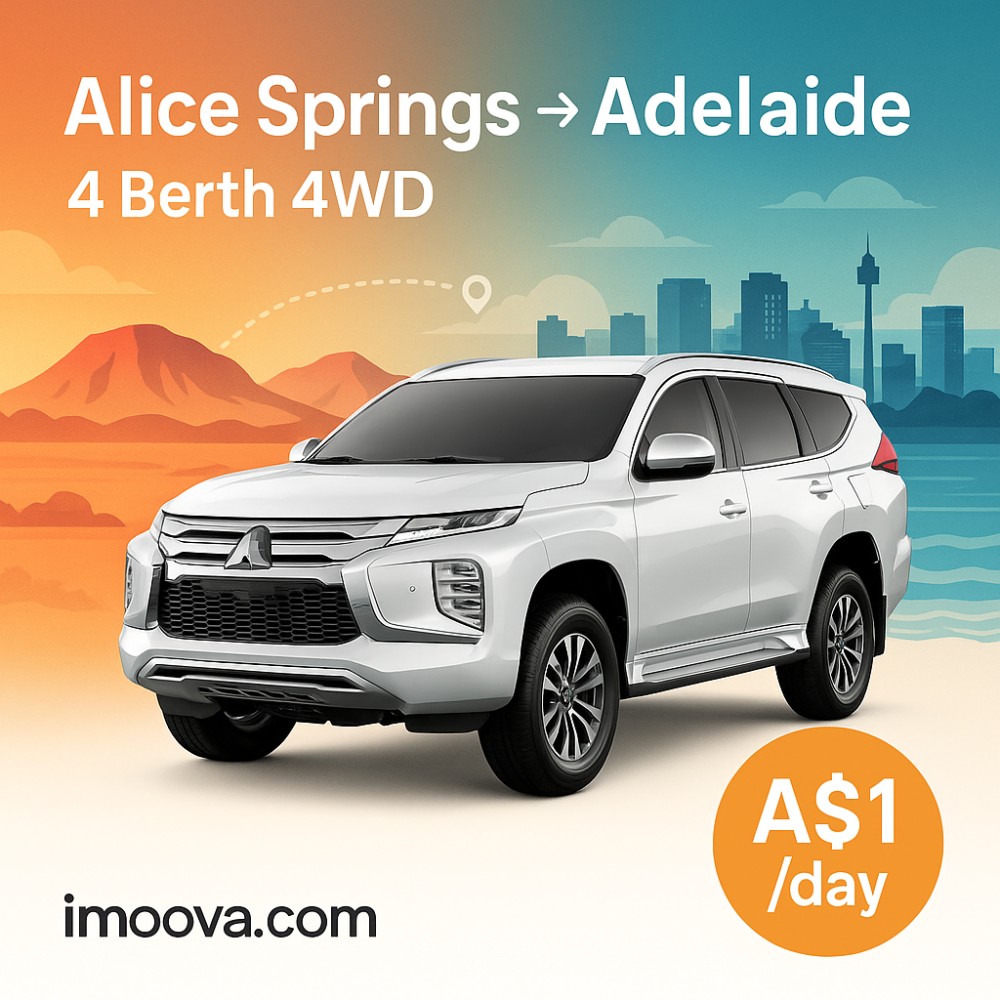 4 Berth 4WD available for relocation from Alice Springs to Adelaide