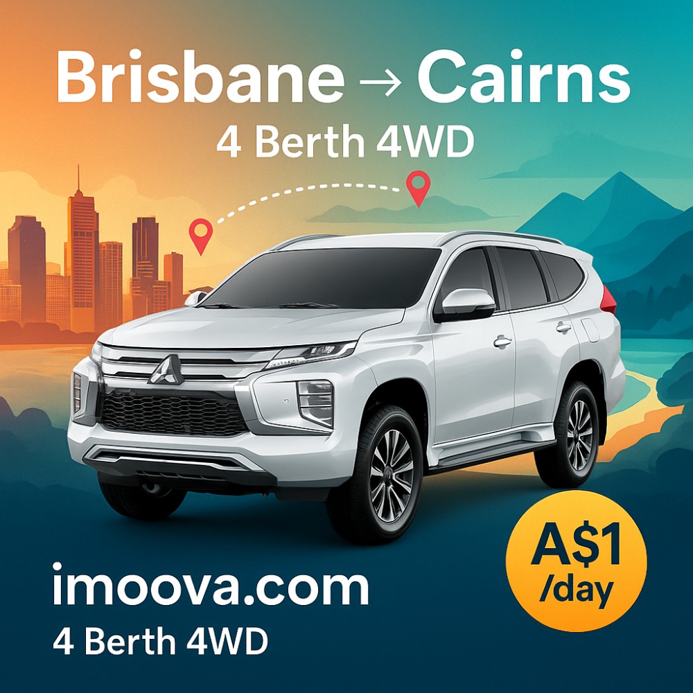 4 Berth 4WD available for relocation from Brisbane to Cairns
