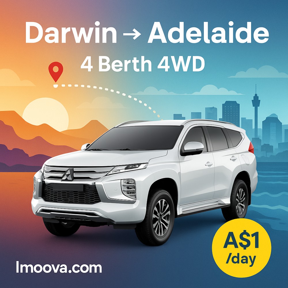 4 Berth 4WD available for relocation from Darwin to Adelaide
