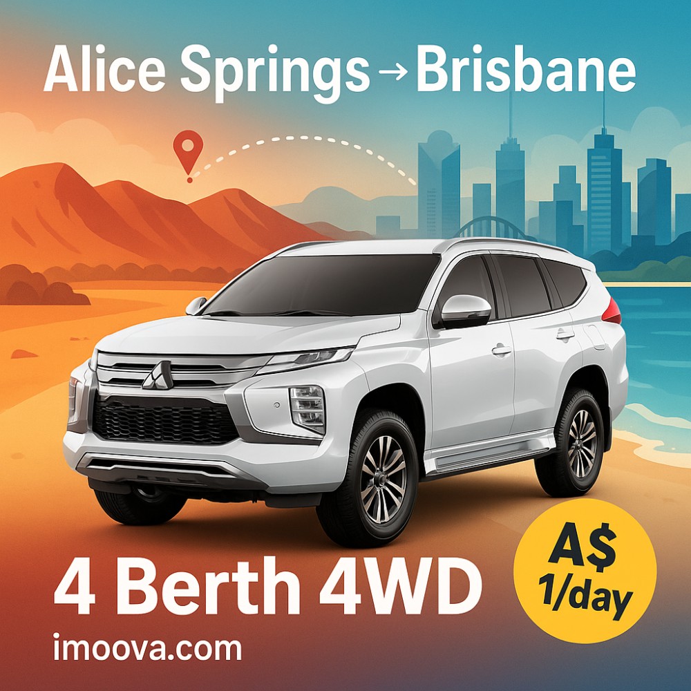 4 Berth 4WD available for relocation from Alice Springs to Brisbane