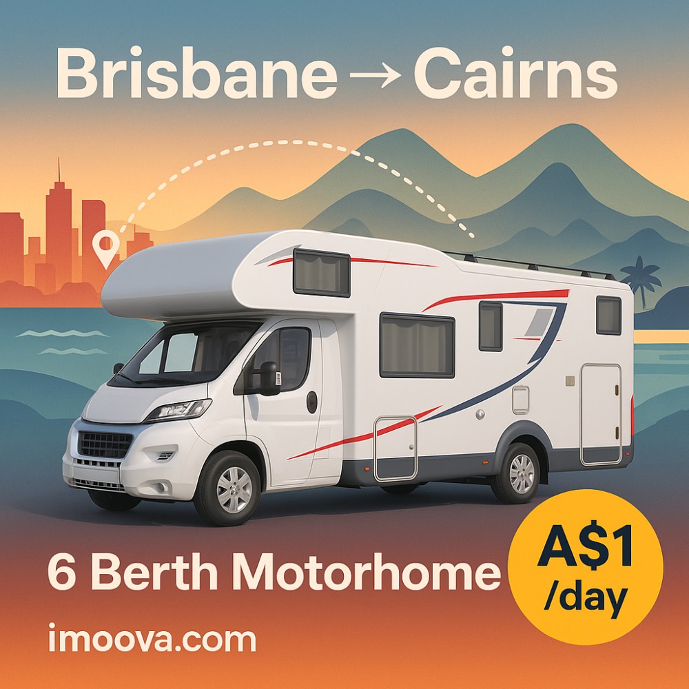 6 Berth Motorhome available for relocation from Brisbane to Cairns