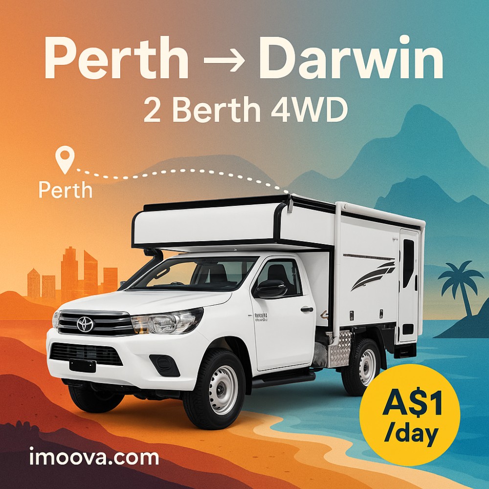 2 Berth 4WD available for relocation from Perth to Darwin