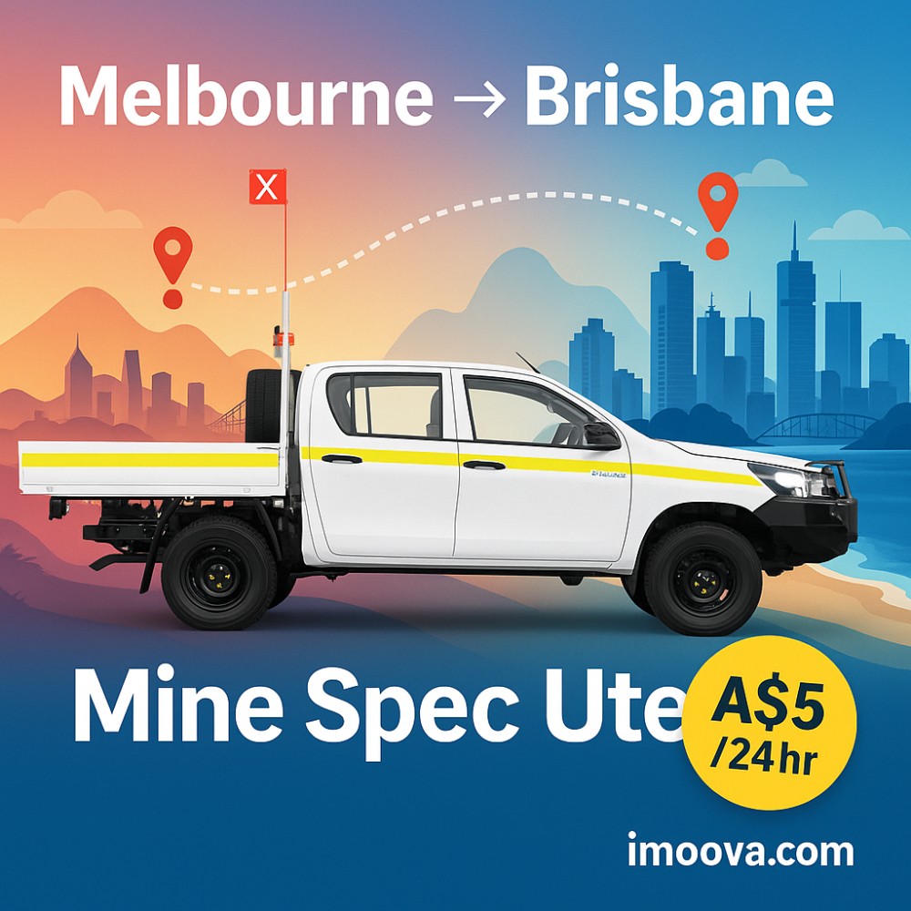 Mine Spec Ute available for relocation from Melbourne to Brisbane