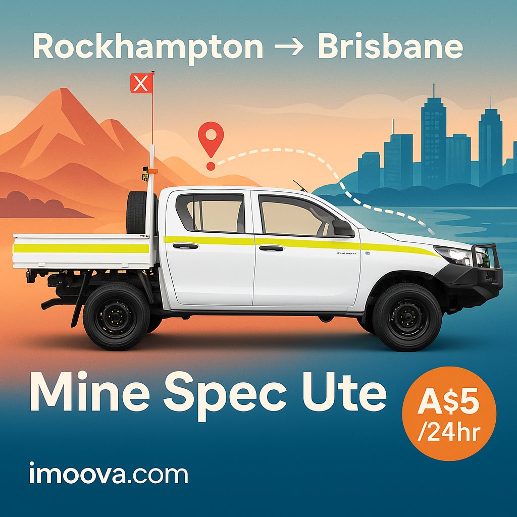 Mine Spec Ute available for relocation from Rockhampton to Brisbane
