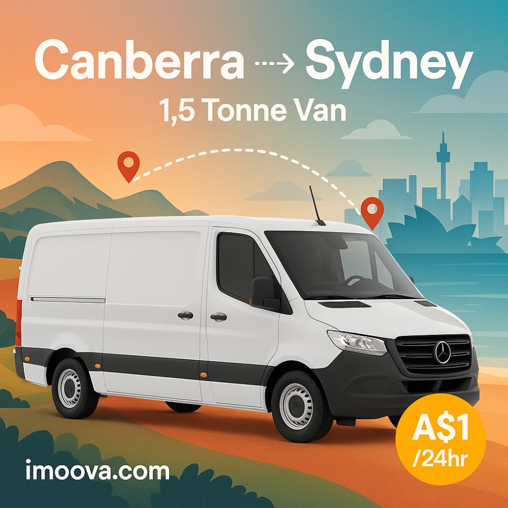 1.5 Tonne Van available for relocation from Canberra to Sydney