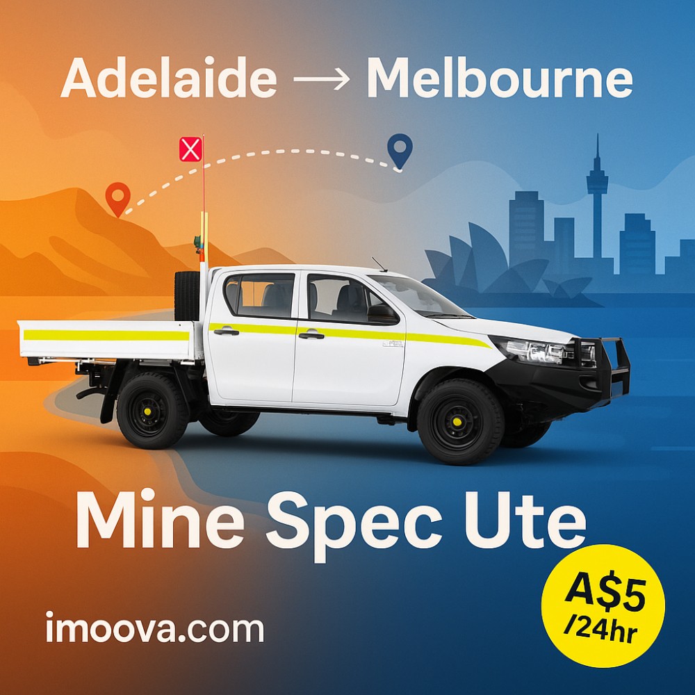 Mine Spec Ute available for relocation from Adelaide to Melbourne