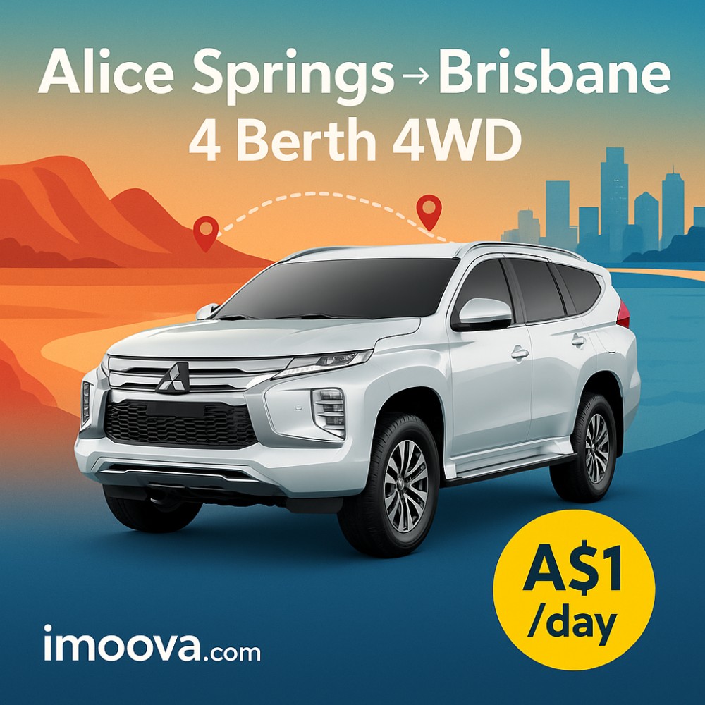 4 Berth 4WD available for relocation from Alice Springs to Brisbane