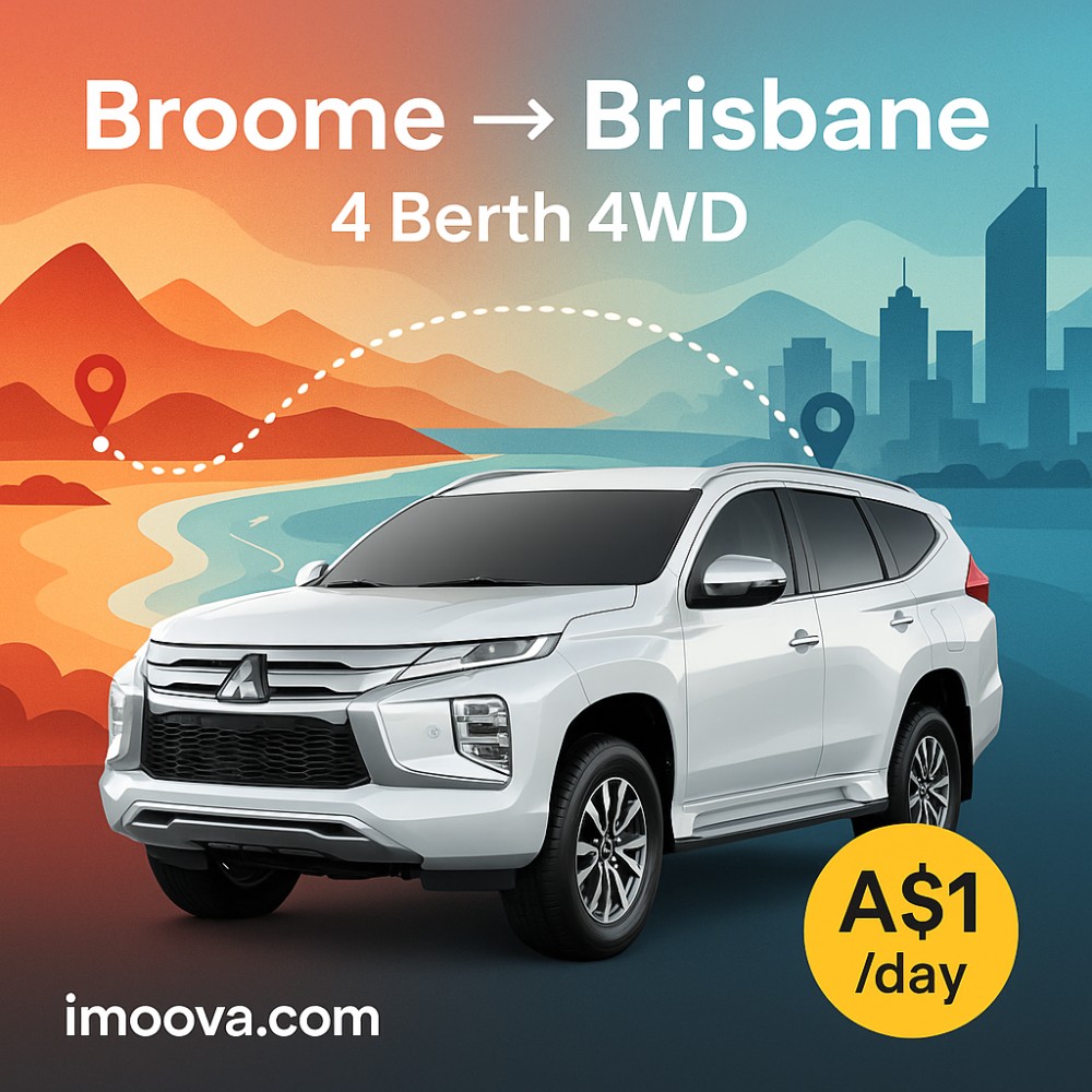 4 Berth 4WD available for relocation from Broome to Brisbane