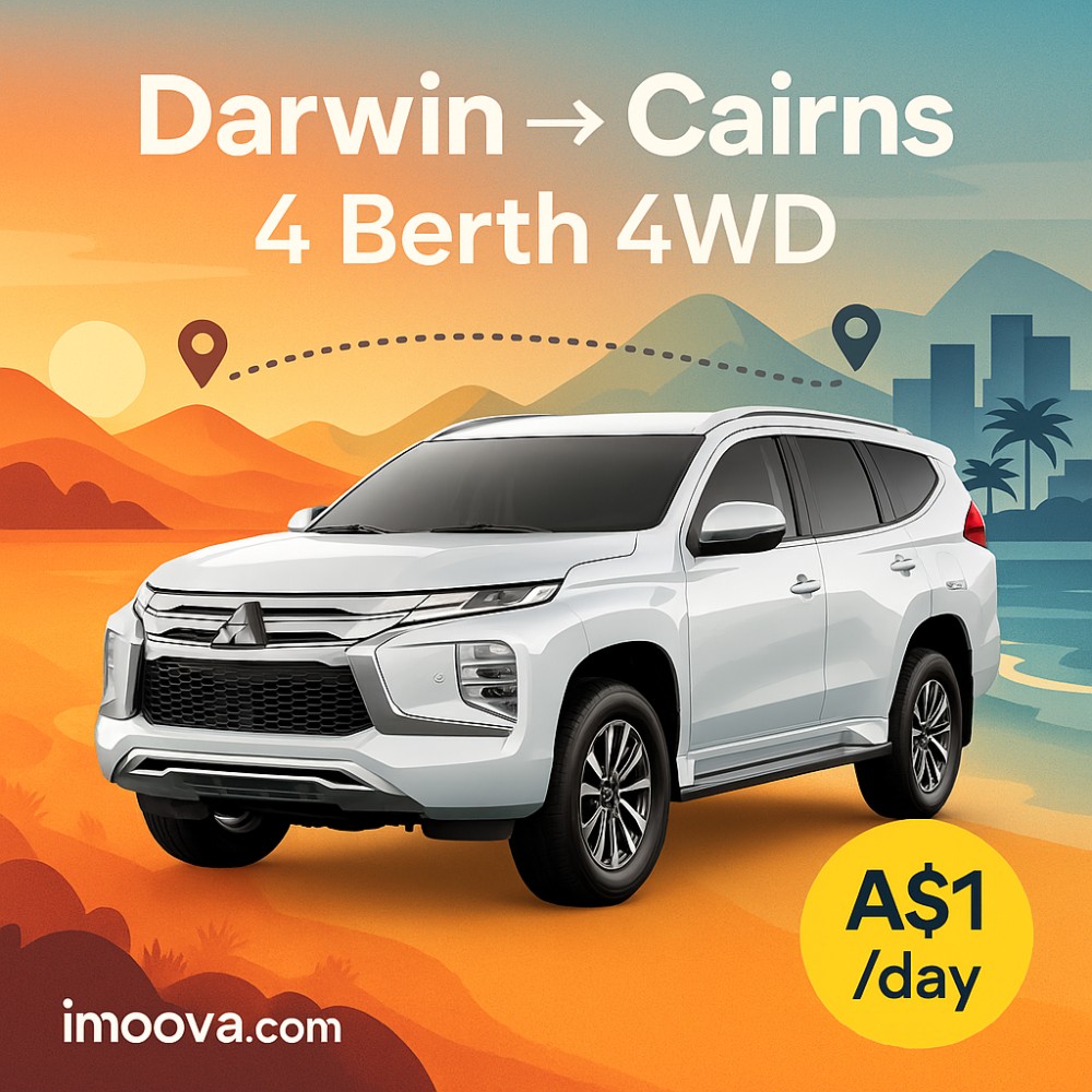 4 Berth 4WD available for relocation from Darwin to Cairns