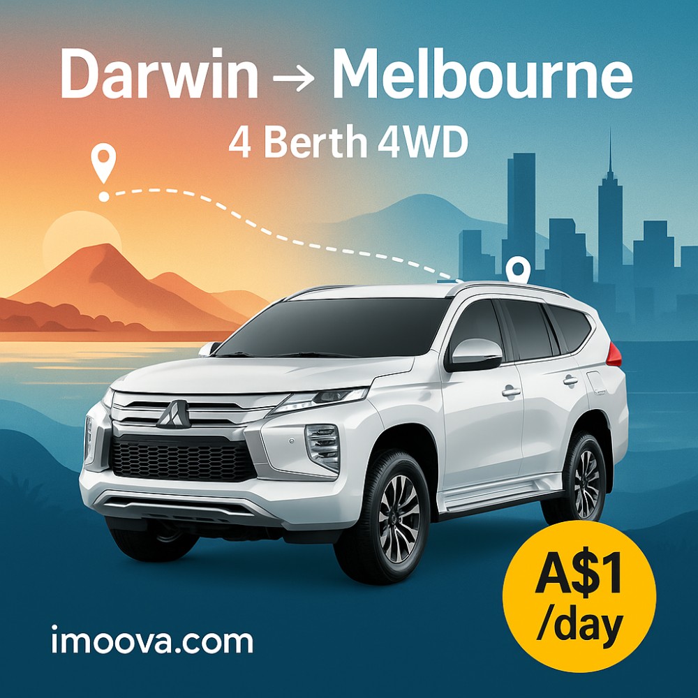 4 Berth 4WD available for relocation from Darwin to Melbourne