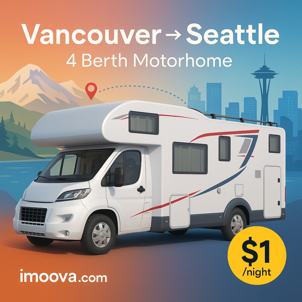 4 Berth Motorhome available for relocation from Vancouver to Seattle