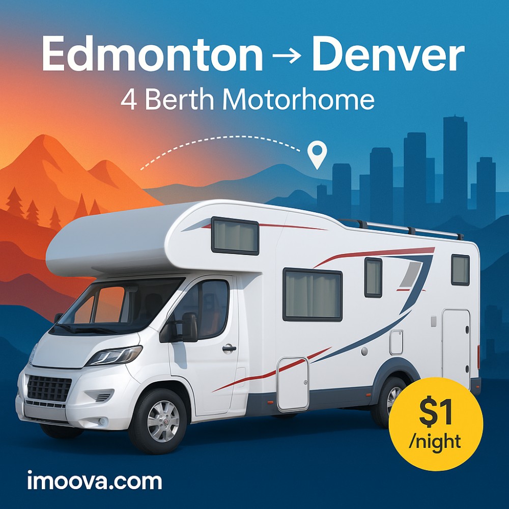4 Berth Motorhome available for relocation from Edmonton to Denver