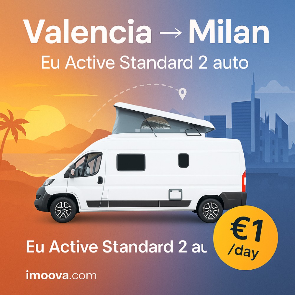 Eu Active Standard 2 auto available for relocation from Valencia to Milan