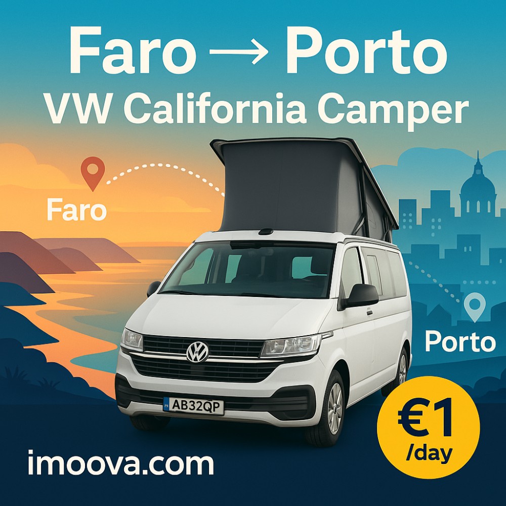 VW California Camper available for relocation from Faro to Porto