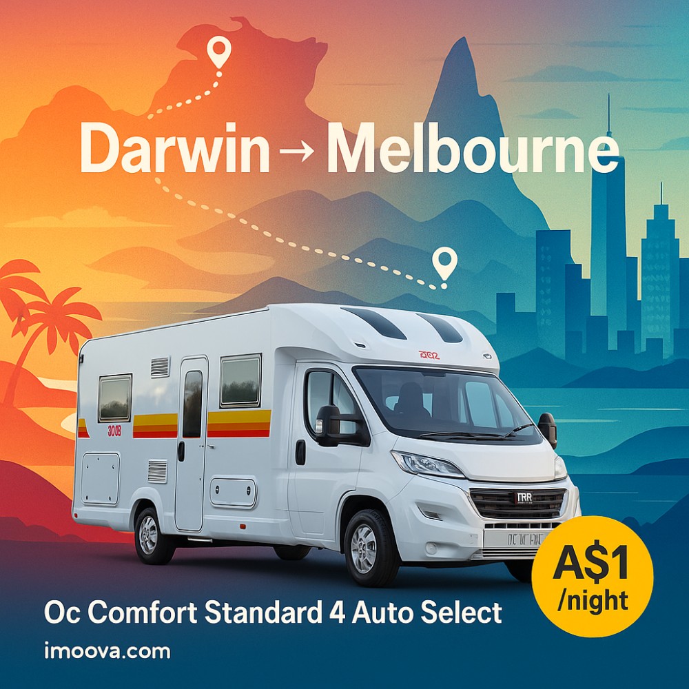 Oc Comfort Standard 4 Auto Select available for relocation from Darwin to Melbourne