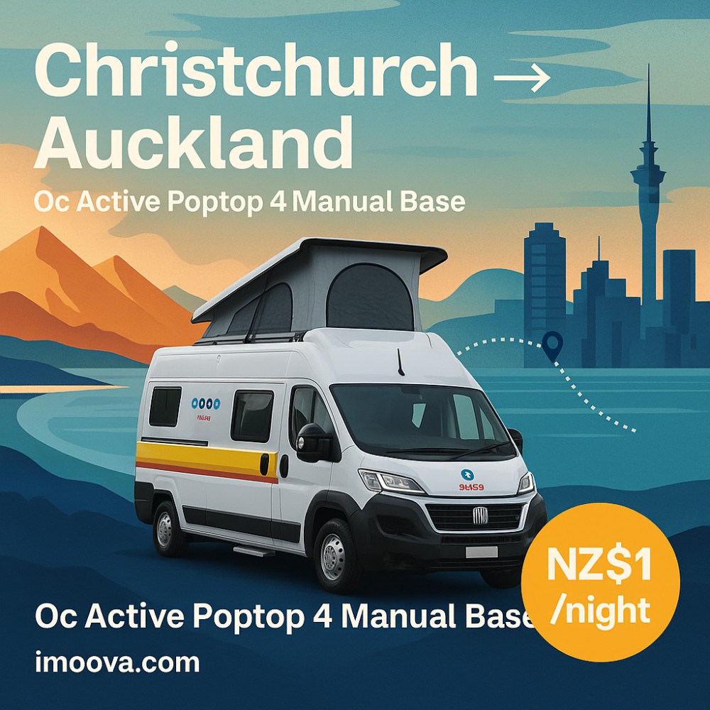 Oc Active Poptop 4 Manual Base available for relocation from Christchurch to Auckland
