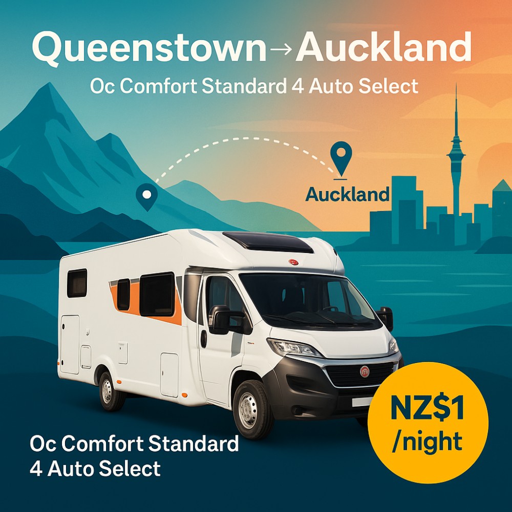Oc Comfort Standard 4 Auto Select available for relocation from Queenstown to Auckland
