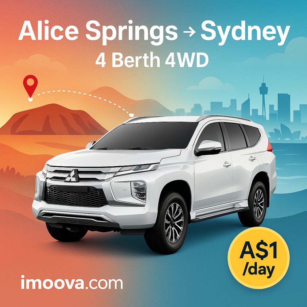 4 Berth 4WD available for relocation from Alice Springs to Sydney