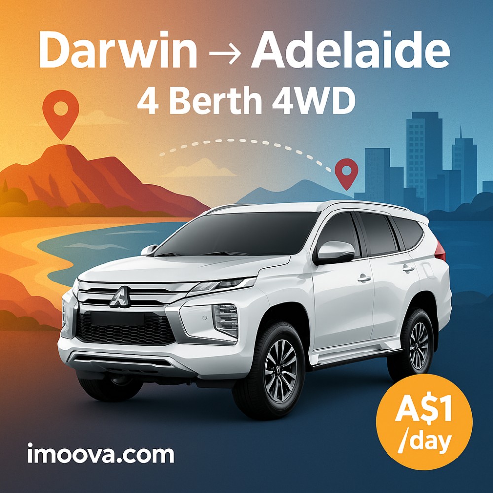 4 Berth 4WD available for relocation from Darwin to Adelaide
