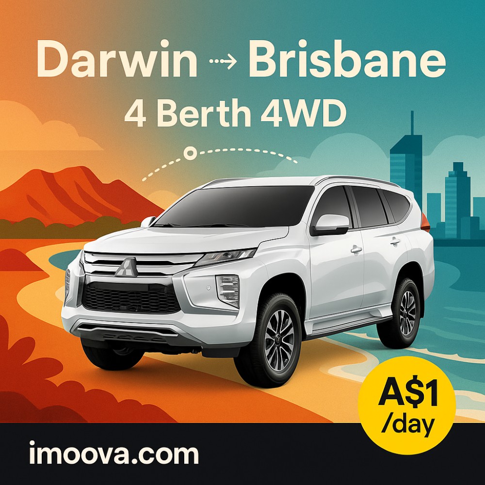 4 Berth 4WD available for relocation from Darwin to Brisbane