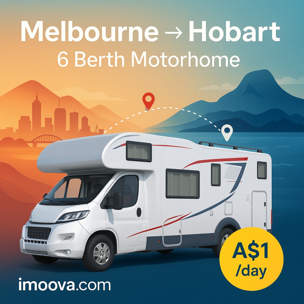 6 Berth Motorhome available for relocation from Melbourne to Hobart