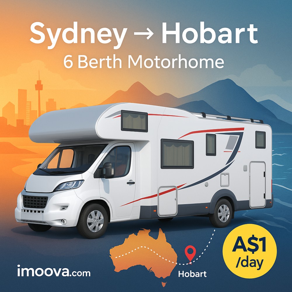 6 Berth Motorhome available for relocation from Sydney to Hobart