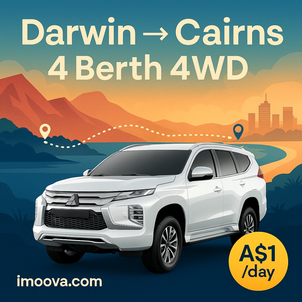 4 Berth 4WD available for relocation from Darwin to Cairns