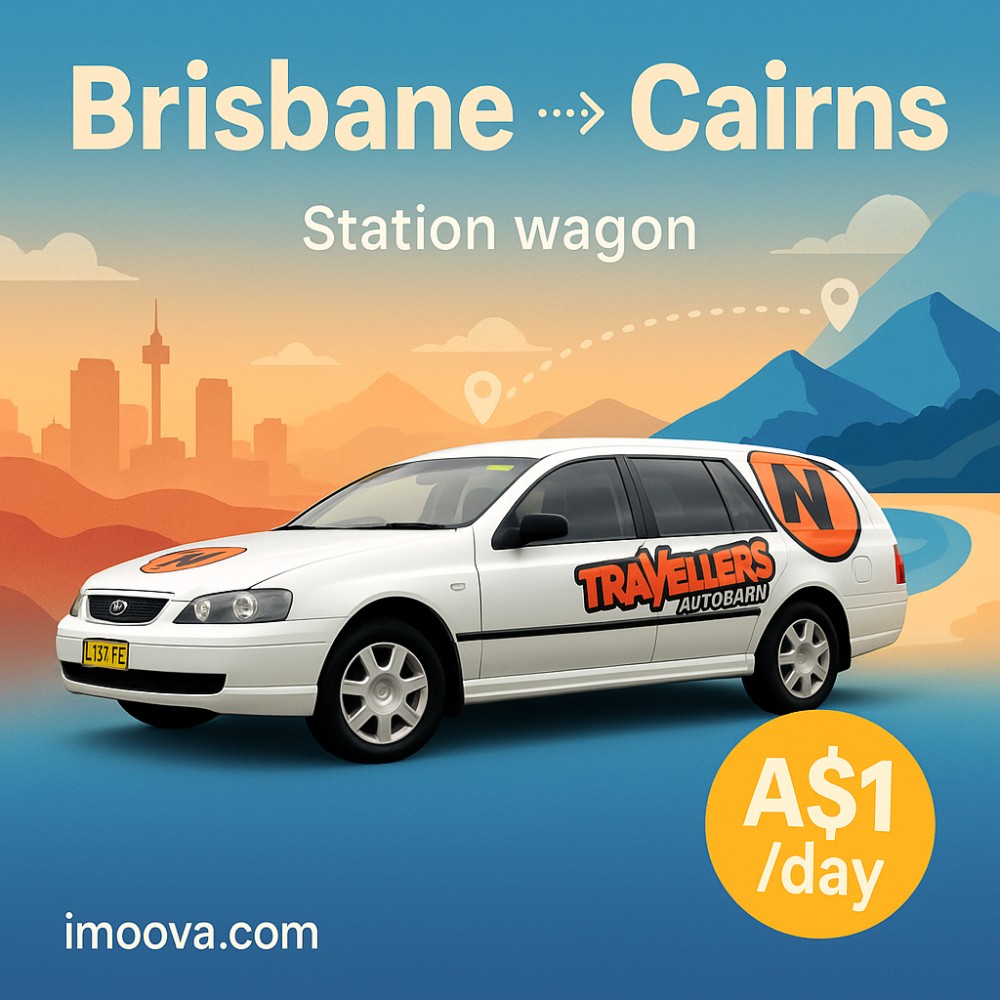 Station wagon available for relocation from Brisbane to Cairns