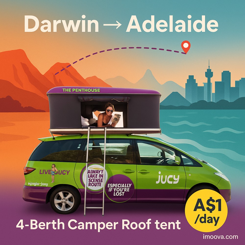 4-Berth Camper Roof tent available for relocation from Darwin to Adelaide