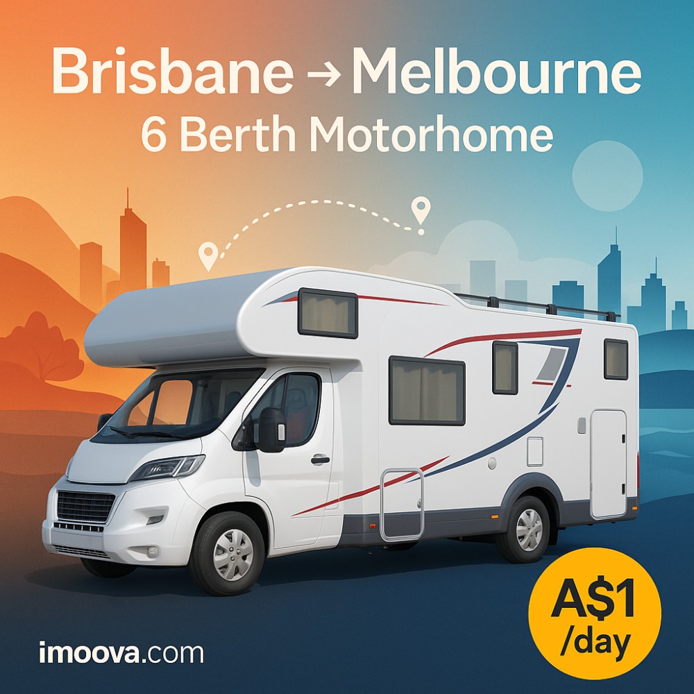 6 Berth Motorhome available for relocation from Brisbane to Melbourne
