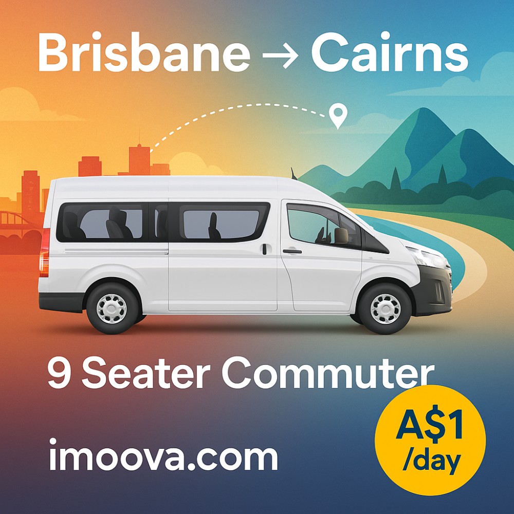 9 Seater Commuter available for relocation from Brisbane to Cairns