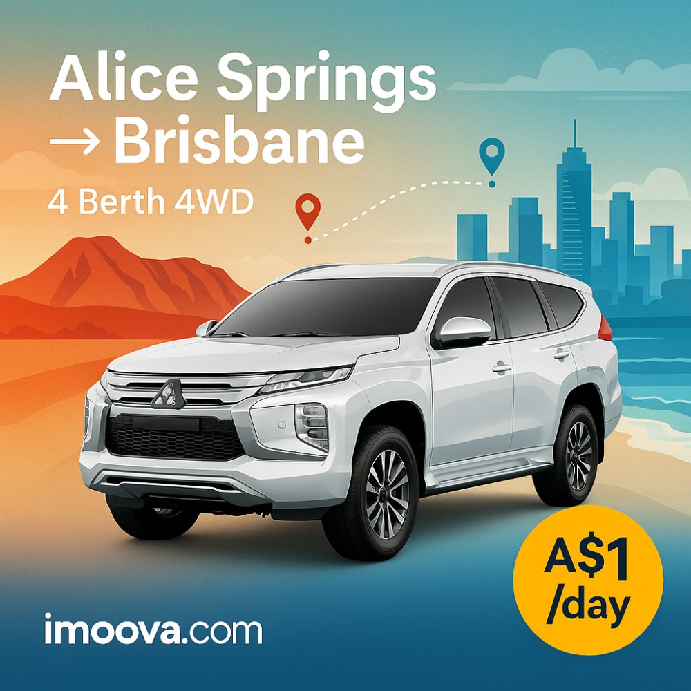 4 Berth 4WD available for relocation from Alice Springs to Brisbane
