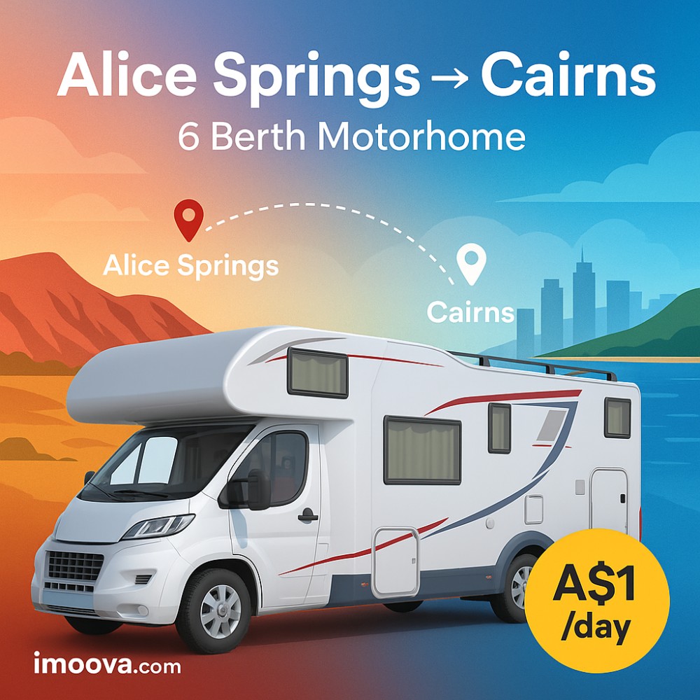 6 Berth Motorhome available for relocation from Alice Springs to Cairns