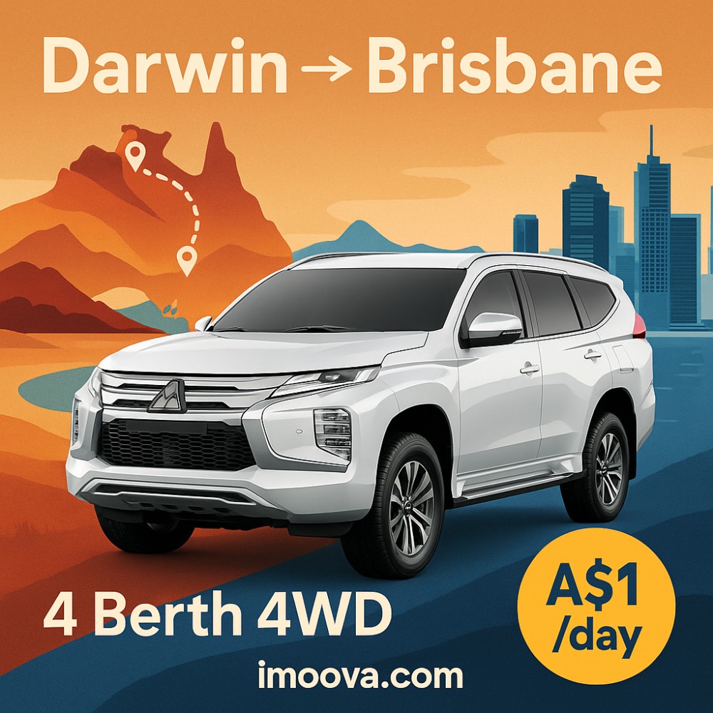 4 Berth 4WD available for relocation from Darwin to Brisbane