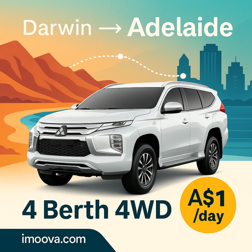 4 Berth 4WD available for relocation from Darwin to Adelaide