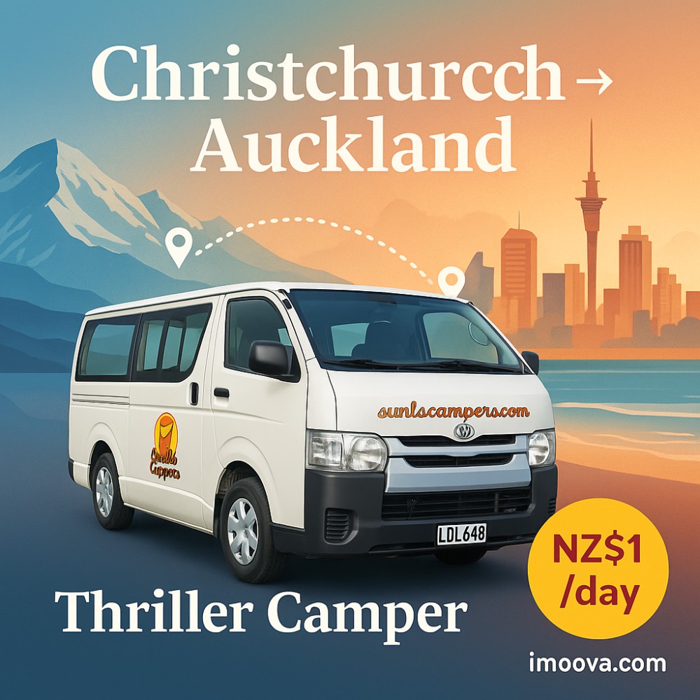 Thriller Camper available for relocation from Christchurch to Auckland