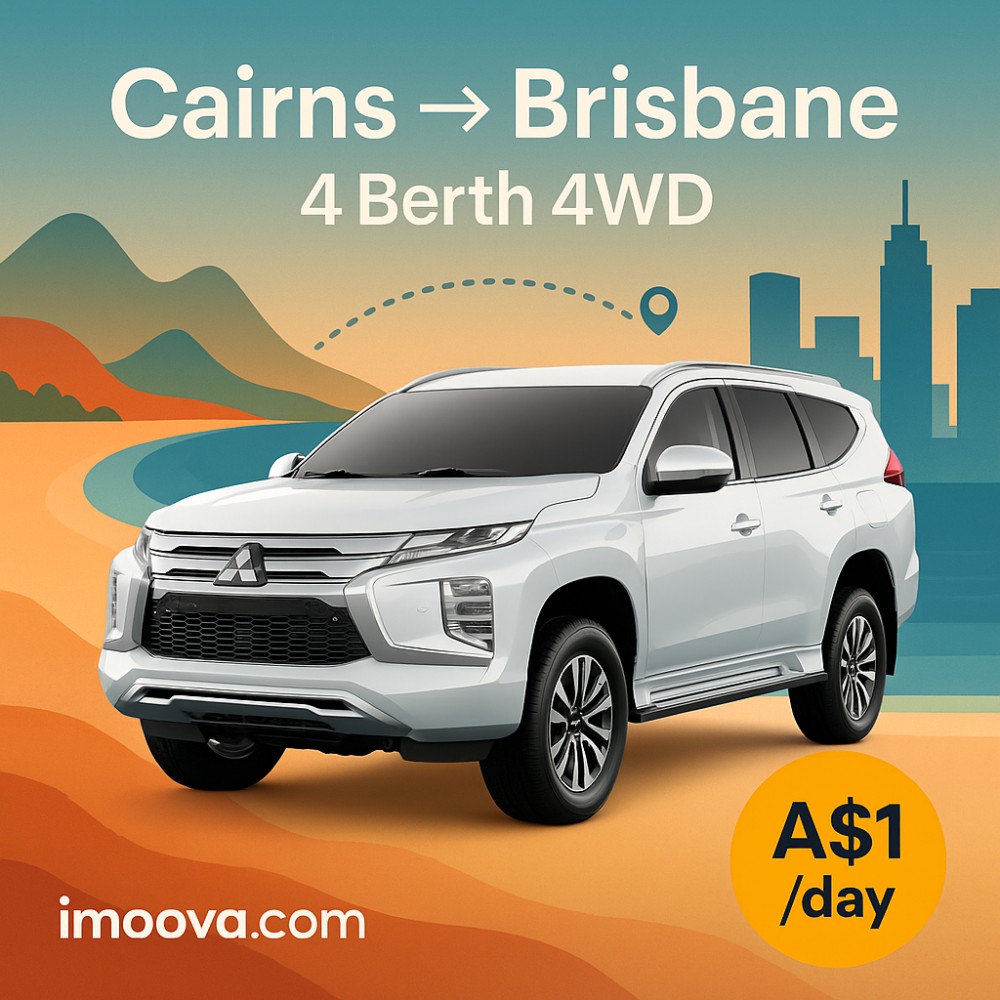 4 Berth 4WD available for relocation from Cairns to Brisbane