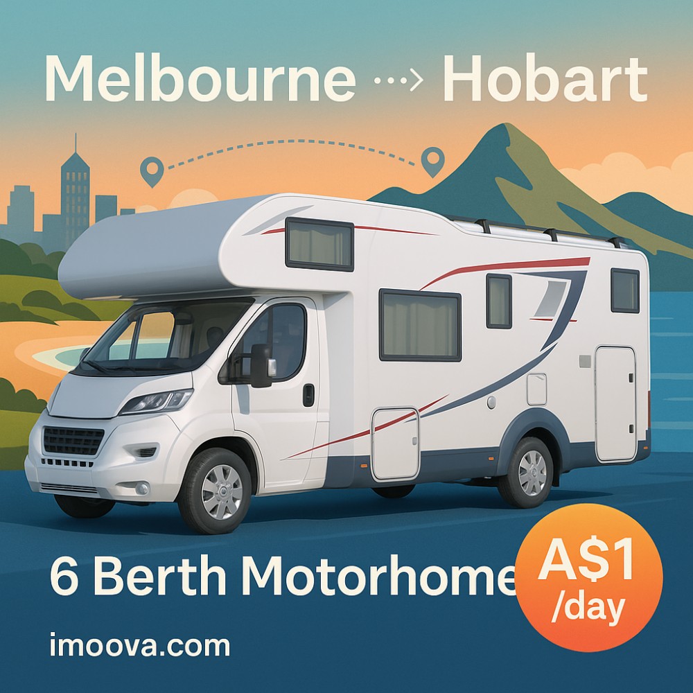 6 Berth Motorhome available for relocation from Melbourne to Hobart