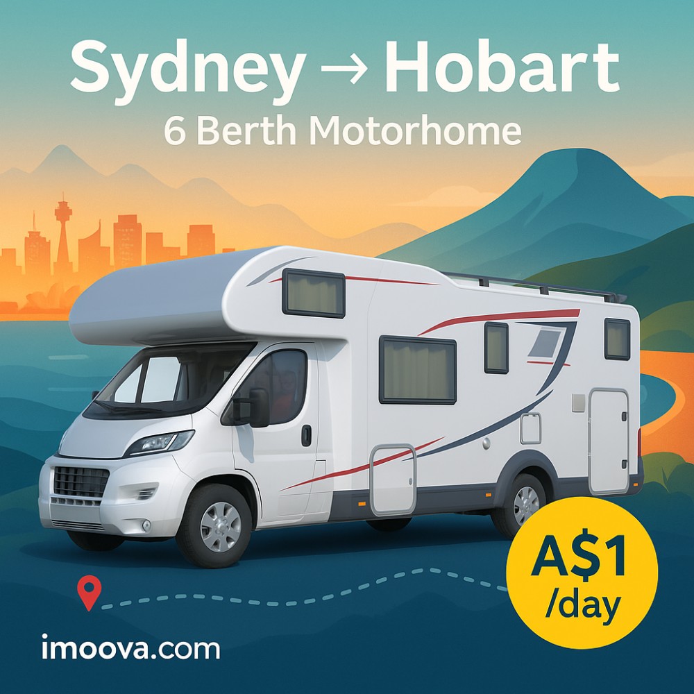 6 Berth Motorhome available for relocation from Sydney to Hobart