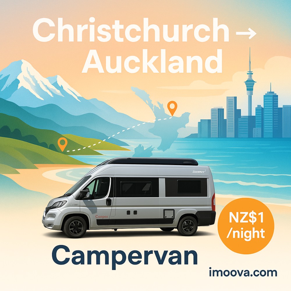 Campervan available for relocation from Christchurch to Auckland