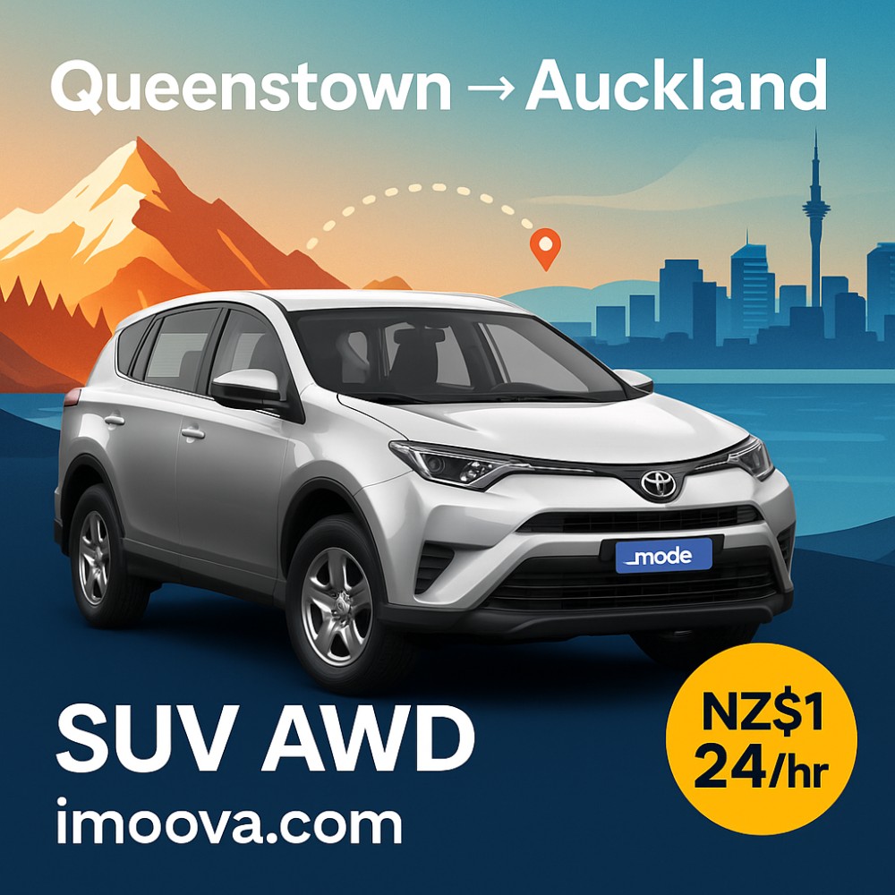 SUV AWD available for relocation from Queenstown to Auckland