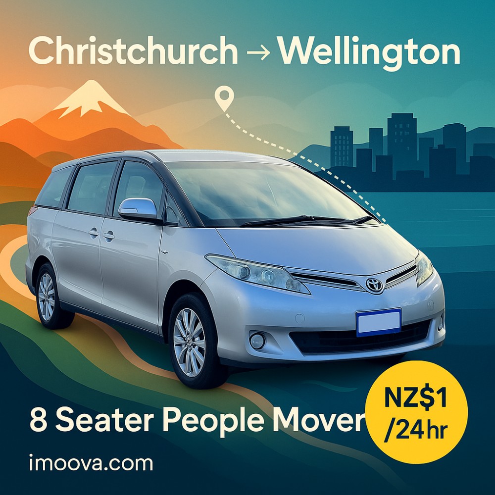 8 Seater People Mover available for relocation from Christchurch to Wellington