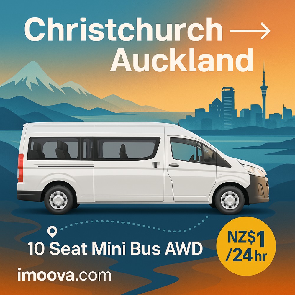 10 Seat Mini Bus AWD available for relocation from Christchurch to Auckland