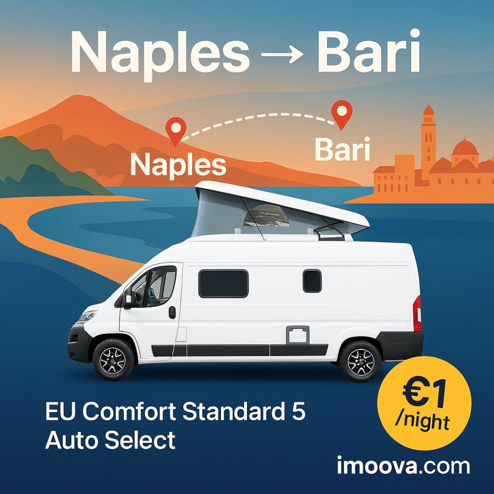 EU Comfort Standard 5 Auto Select available for relocation from Naples to Bari