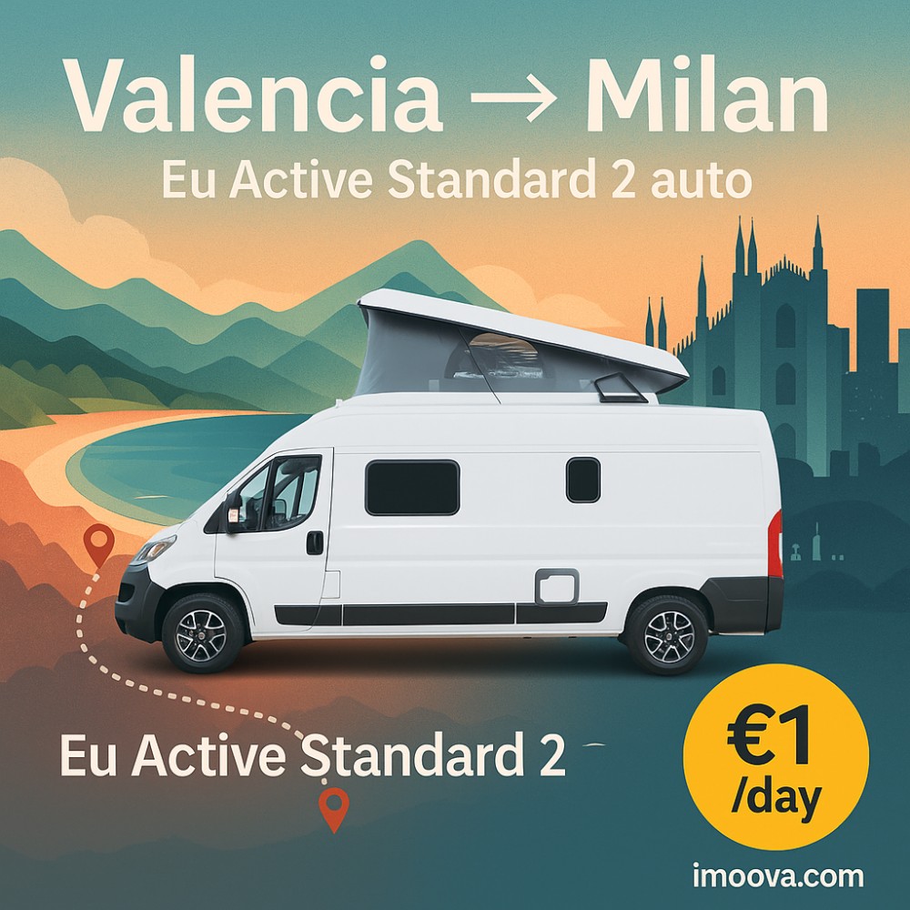 Eu Active Standard 2 auto available for relocation from Valencia to Milan