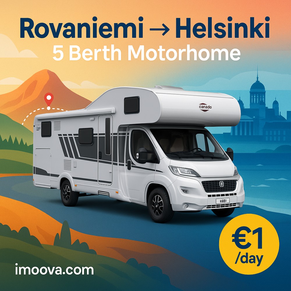 5 Berth Motorhome available for relocation from Rovaniemi to Helsinki
