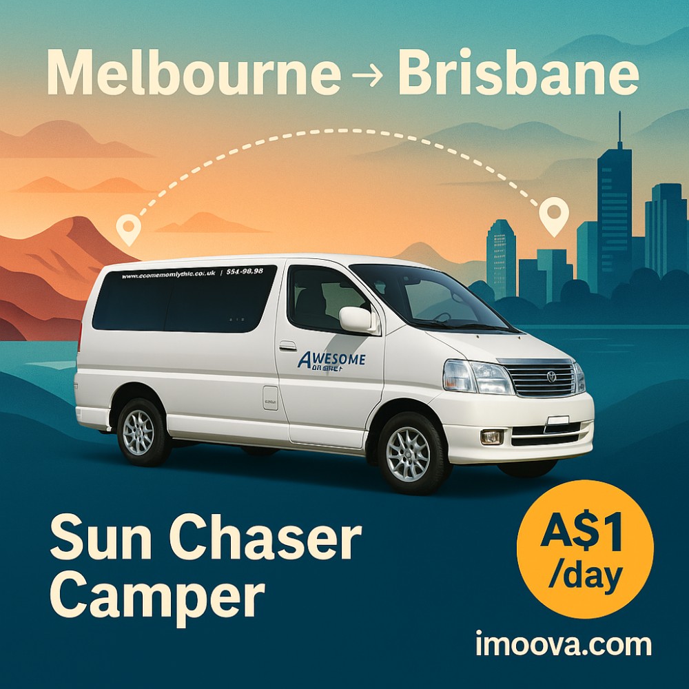 Sun Chaser Camper available for relocation from Melbourne to Brisbane