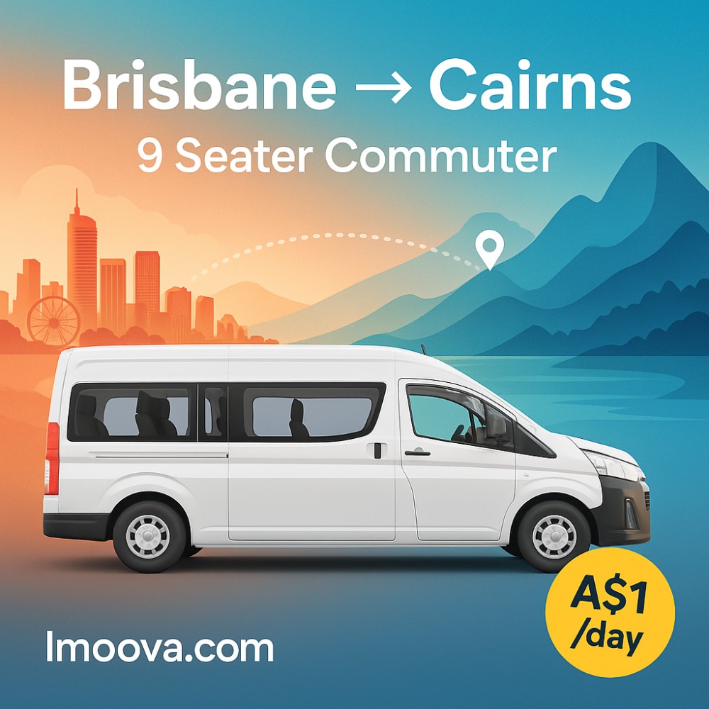 9 Seater Commuter available for relocation from Brisbane to Cairns