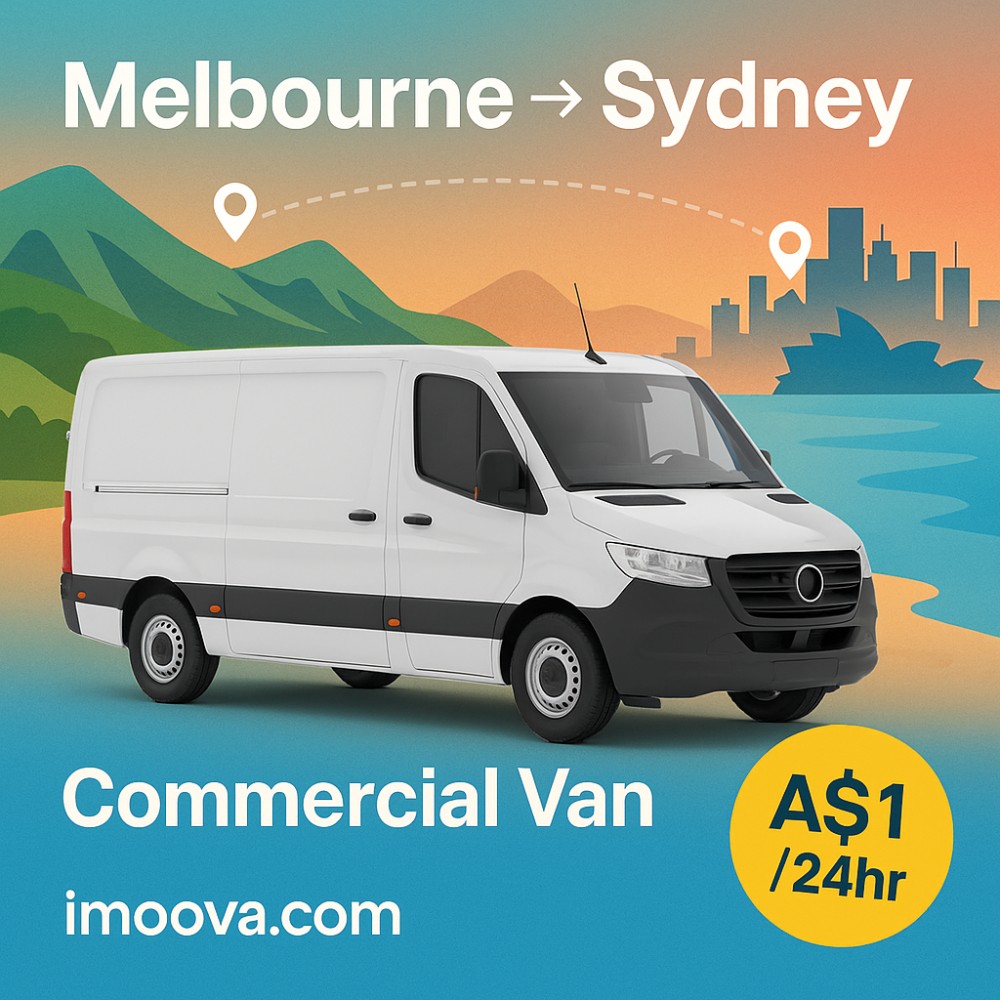 Commercial Van available for relocation from Melbourne to Sydney