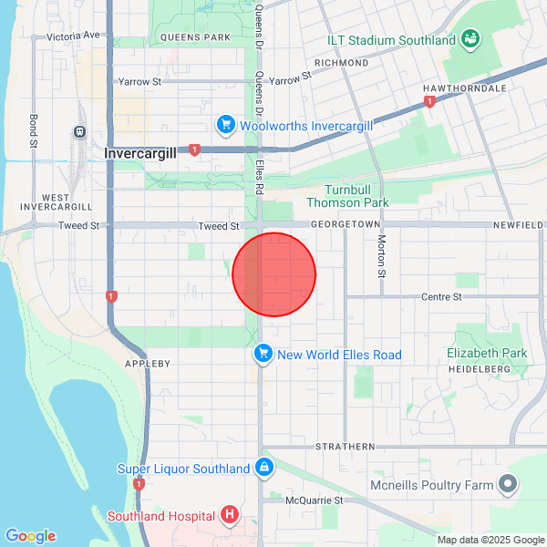 map of departure location